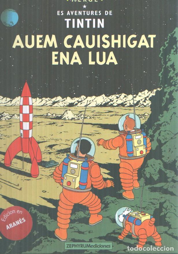 Comics: Tintin edicion en ARANES: Auem Cauishigat en a lua - Herge