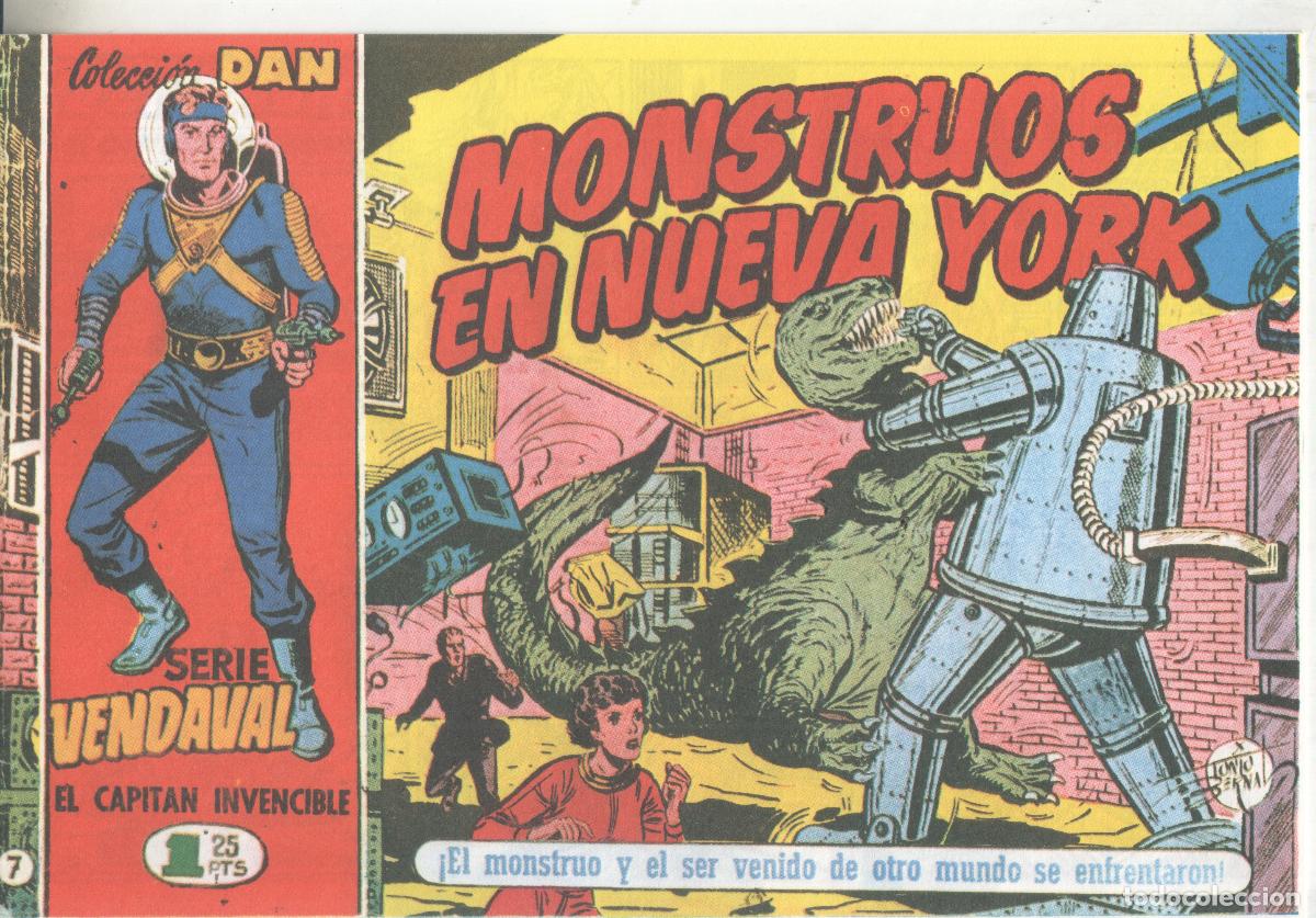 C&oacute;mics: Facsimil: Vendaval el capitan invencible numero 07: Monstruos en Nueva York - Antonio Bernal