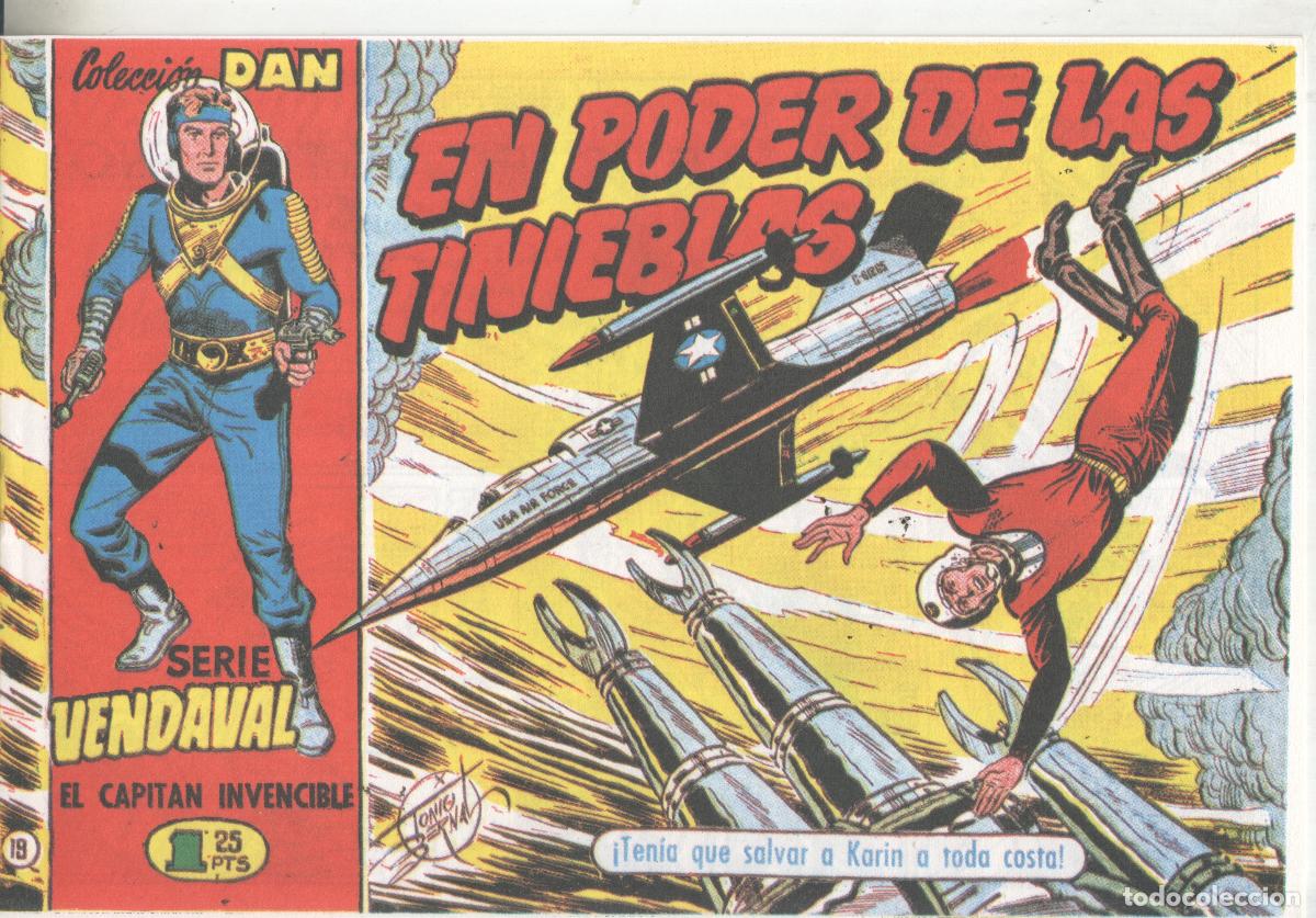 C&oacute;mics: Facsimil: Vendaval el capitan invencible numero 19: En poder de las tinieblas - Antonio Bernal