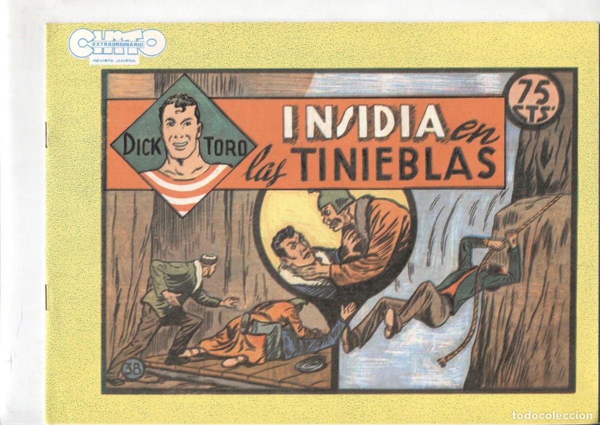 Comics: Dick Toro facsimil numero 38: Insidia en la niebla, trasera dibujo baile: Ball del Ram - Dell Acqua