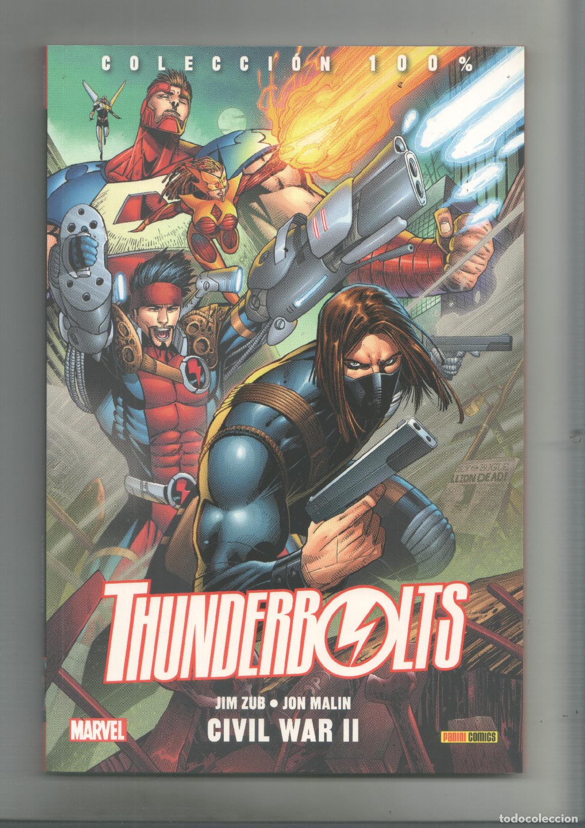 Fumetti: Panini: Coleccion 100%: Thunderbolts numero 1: Civil War II - Jim Zub - Jon Malin