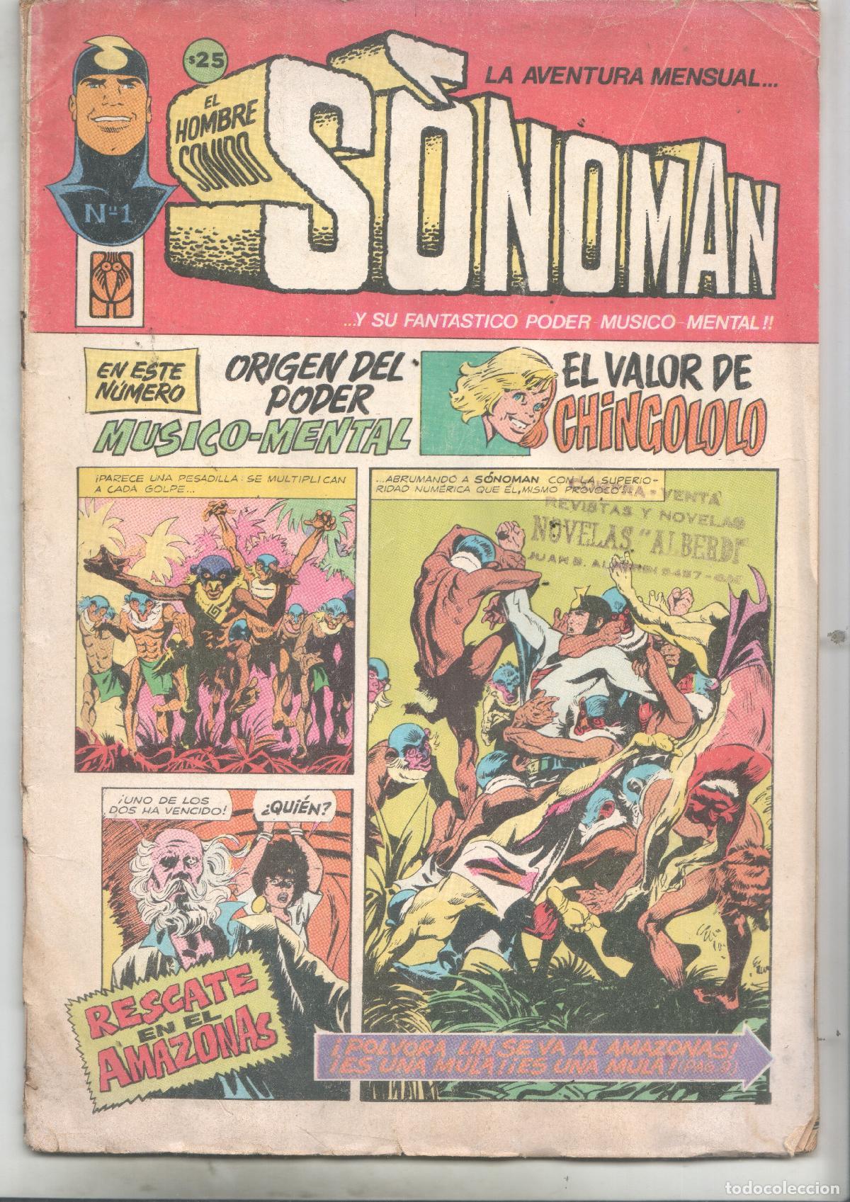 Comics: El hombre sonido Sonoman numrero 1 - varios