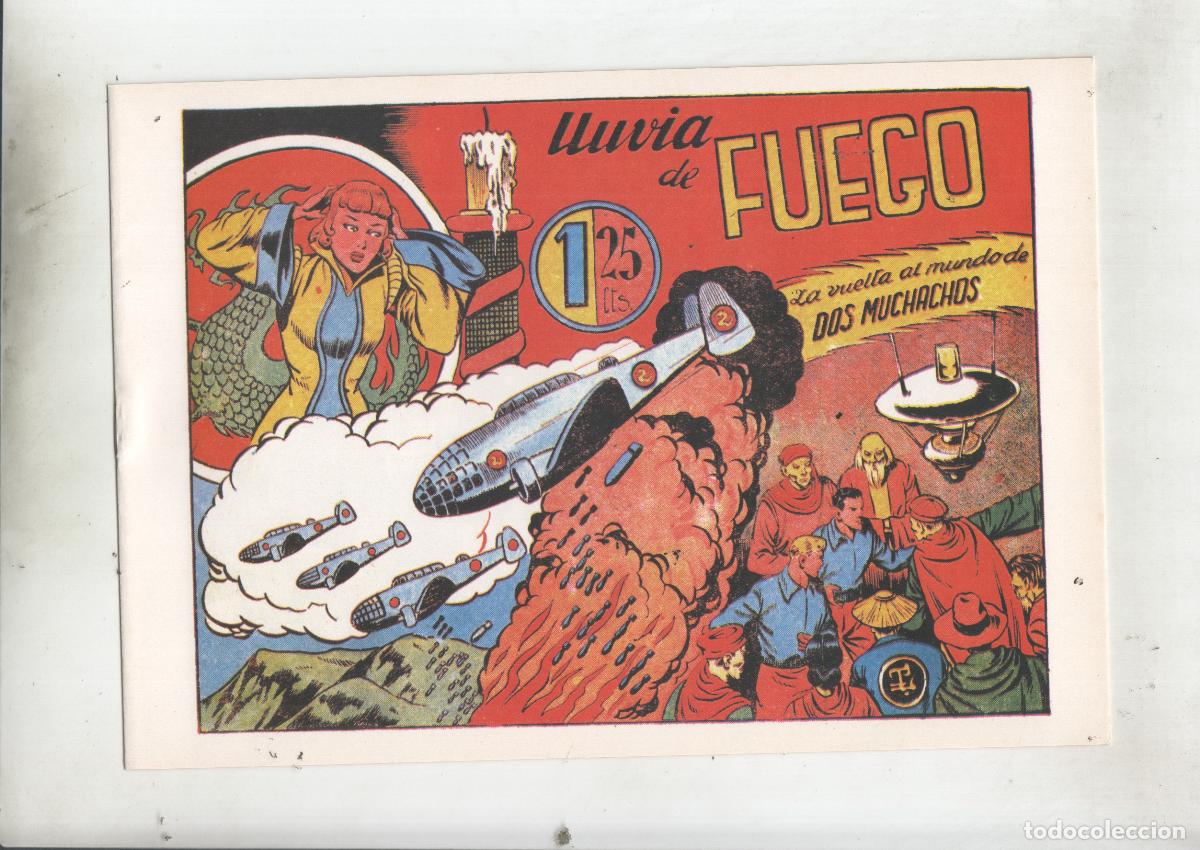Comics: Facsimil: La vuelta al mundo de dos muchachos numero 16>: Lluvia de fuego - Boixar