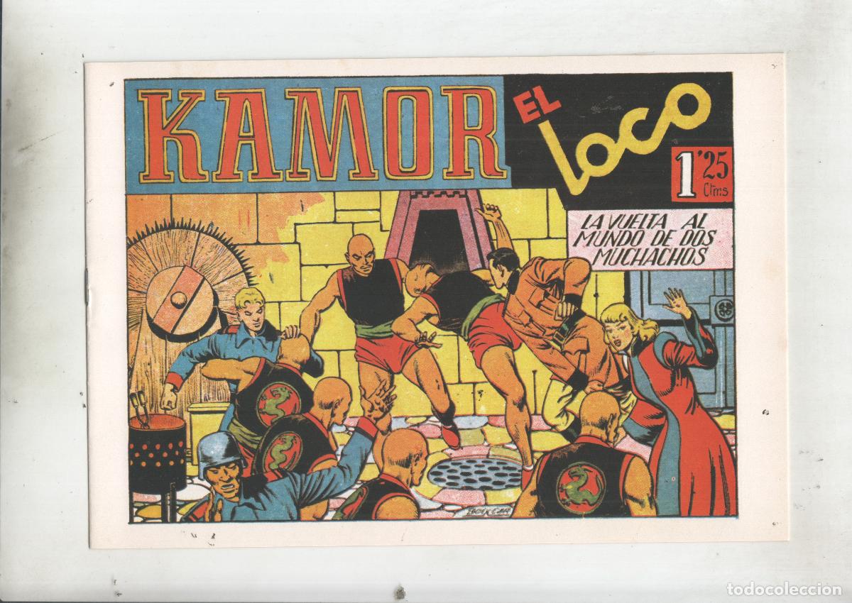 Comics: Facsimil: La vuelta al mundo de dos muchachos numero 17: Kamor el loco - Boixar