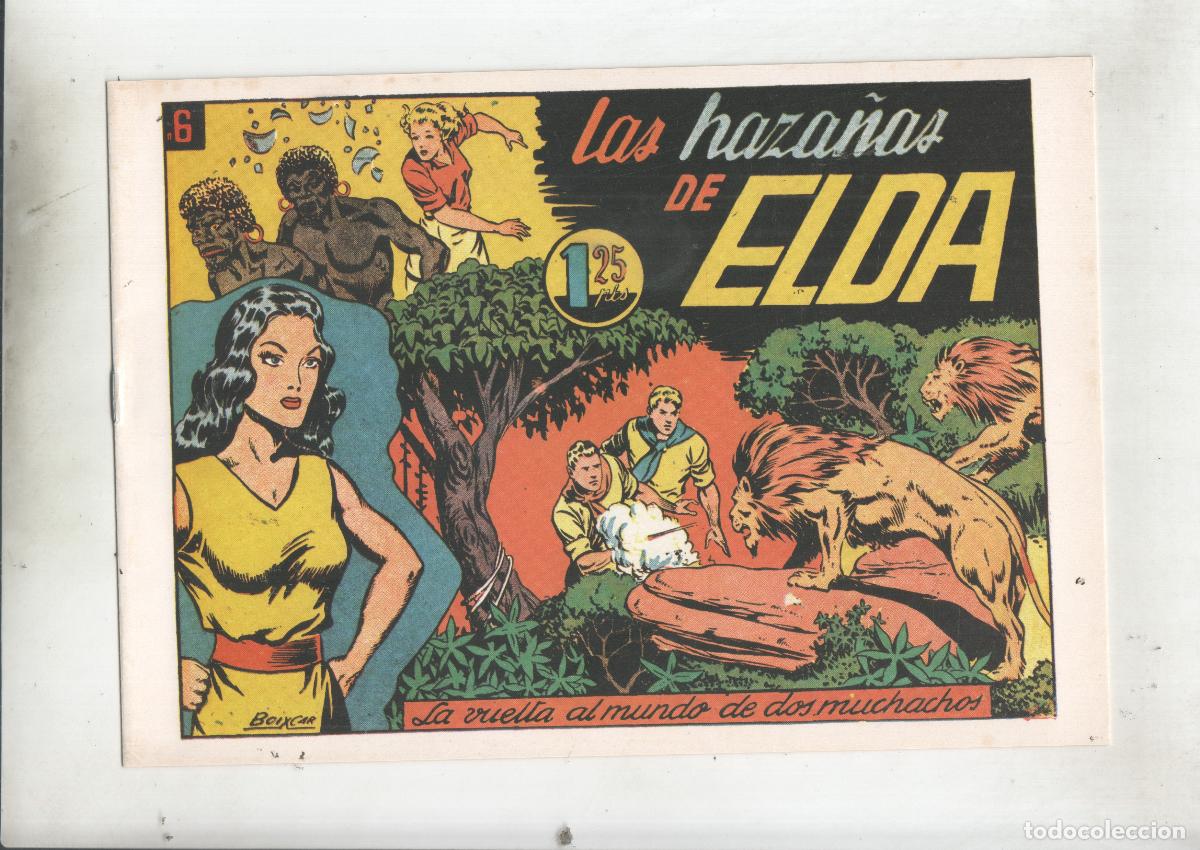 Comics: Facsimil: La vuelta al mundo de dos muchachos numero 06: Las haza&ntilde;as de Elda - Boixar
