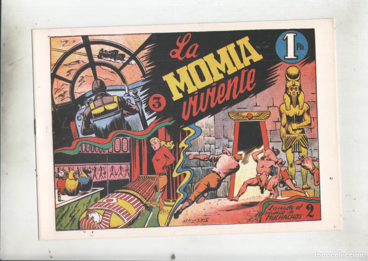 Comics: Facsimil: La vuelta al mundo de dos muchachos numero 03: La momia viviente - Boixar