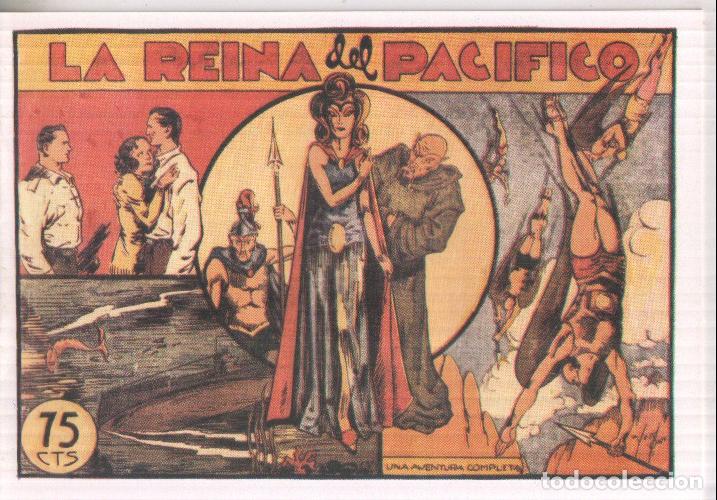 Comics: Facsimil: La reina del pacifico, dibujo de Jorge Grau (el original fue editado por la valenciana) -