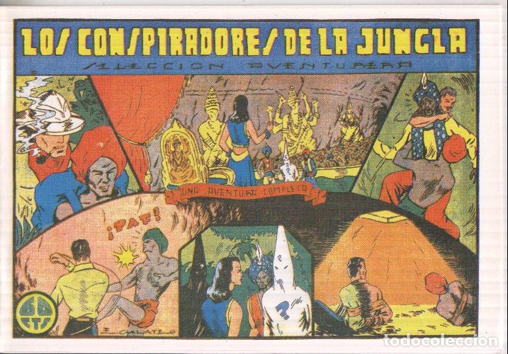 Comics: Facsimil: Los conspiradores de la jungla, dibujo de Galateo, (el original fue editado por la valenci