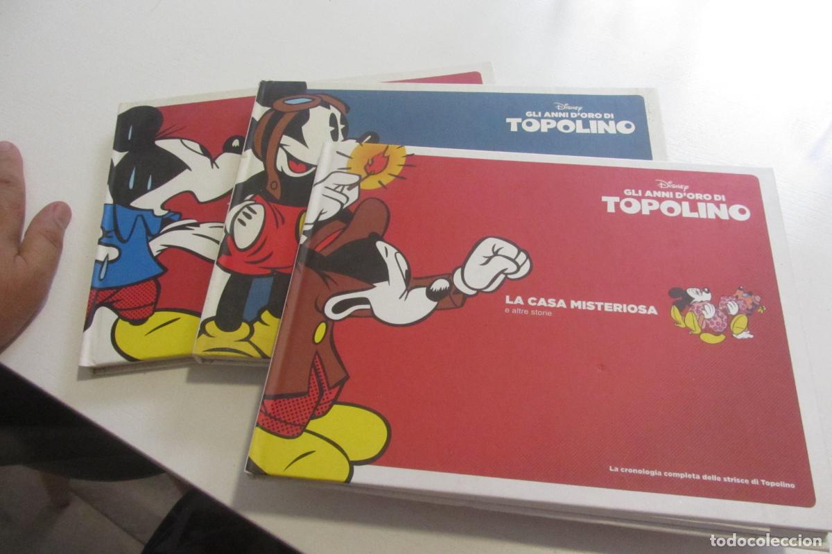 C&oacute;mics: lote 3 libros tapa dura topolino don miki mickey disney en italiano.
