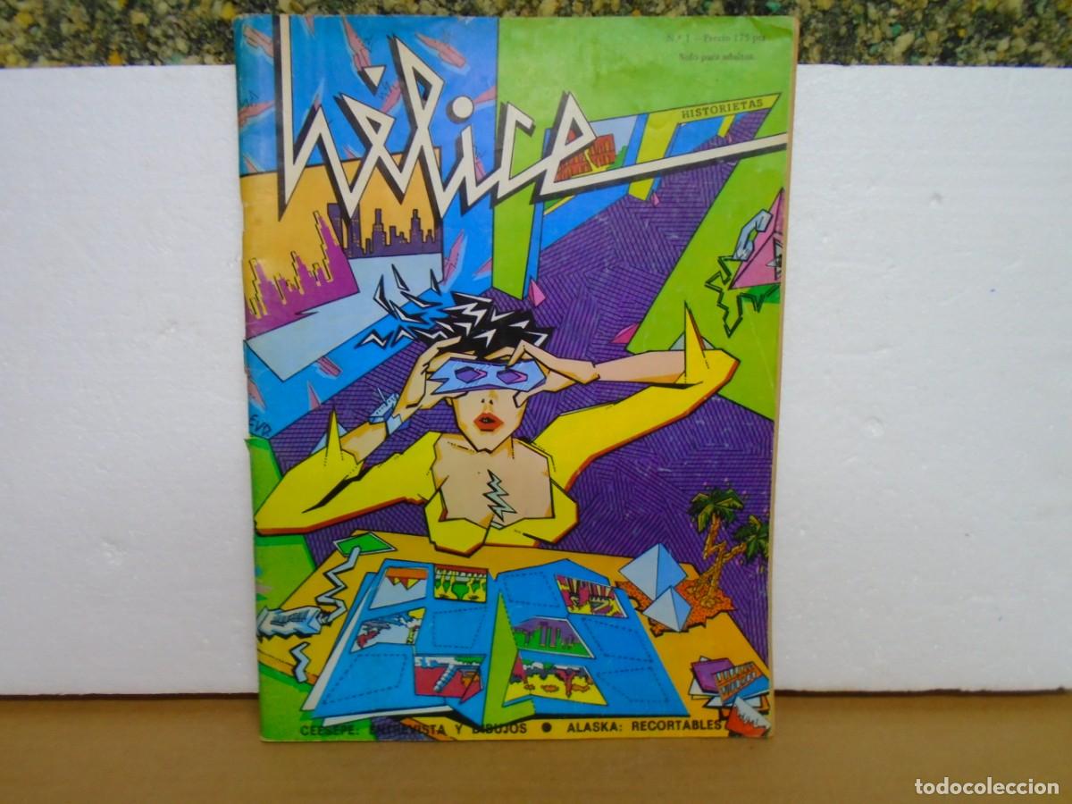 C&oacute;mics: &rdquo;HELICE&rdquo;COMIC N&ordm;1,A&Ntilde;O 1982,DIBUJOS CEESEPE,RECORTABLES DE ALASKA(MOVIDA MADRILE&Ntilde;A)