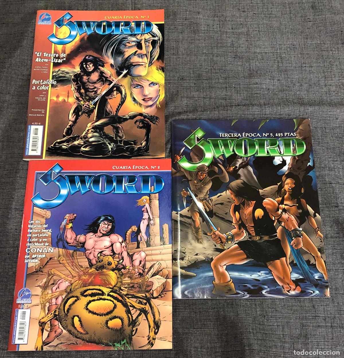 C&oacute;mics: SWORD N&ordm; 1 Y 2, CUARTA EPOCA Y N&ordm; 5 TERCERA EPOCA. ALETA EDICIONES 2004