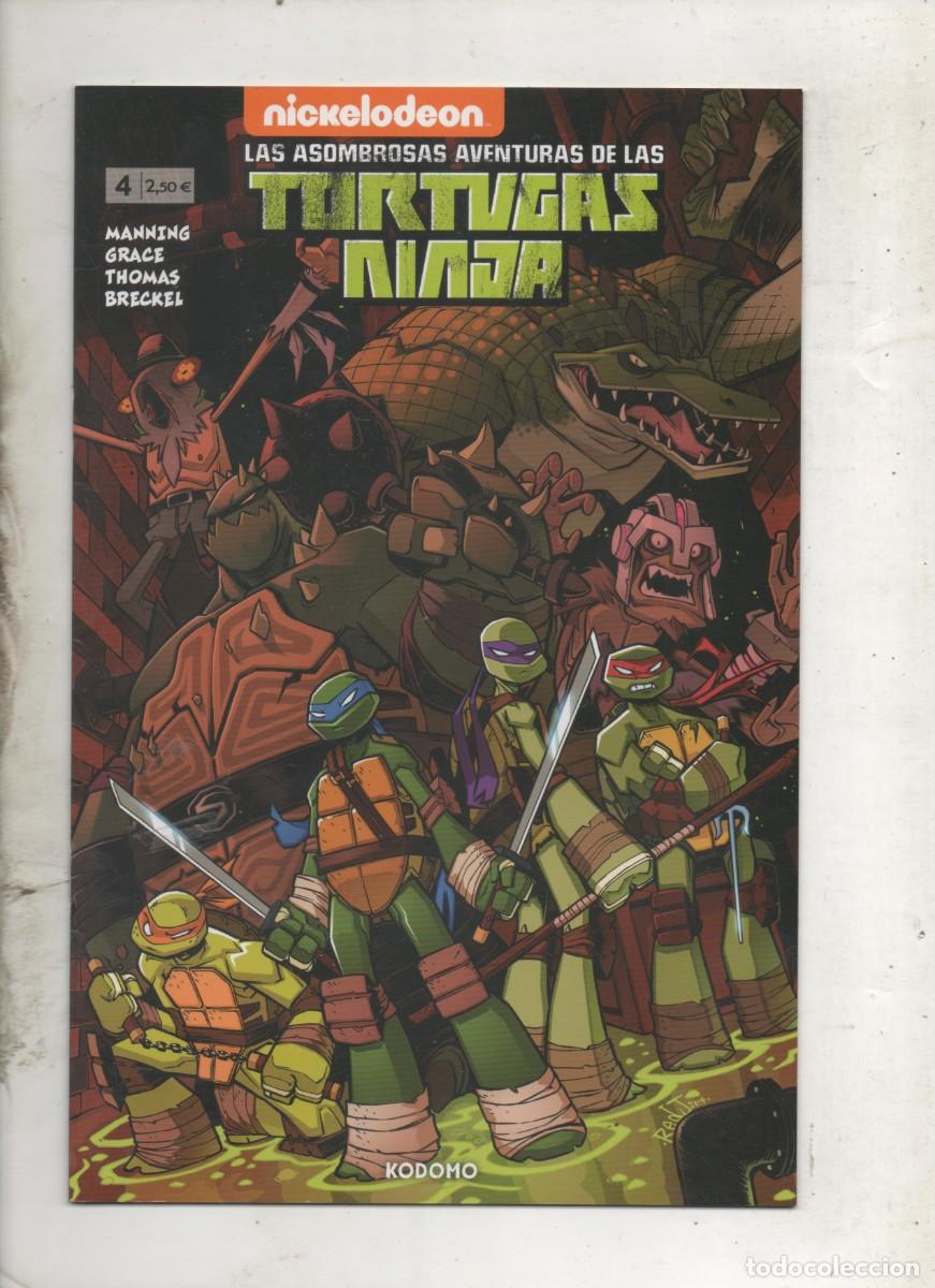 C&oacute;mics: LAS ASOMBROSAS AVENTURAS DE LAS TORTUGAS NINJA N&ordm; 4 . NICKELODEON . - E4