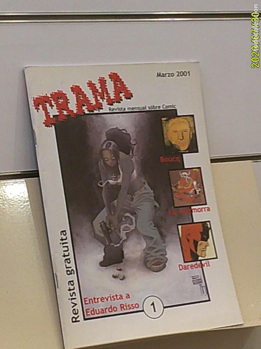 C&oacute;mics: REVISTA SOBRE COMIC TRAMA N&ordm; 1 MARZO 2001 ENTREVISTA A EDUARDO RISSO - ASTIBERRI