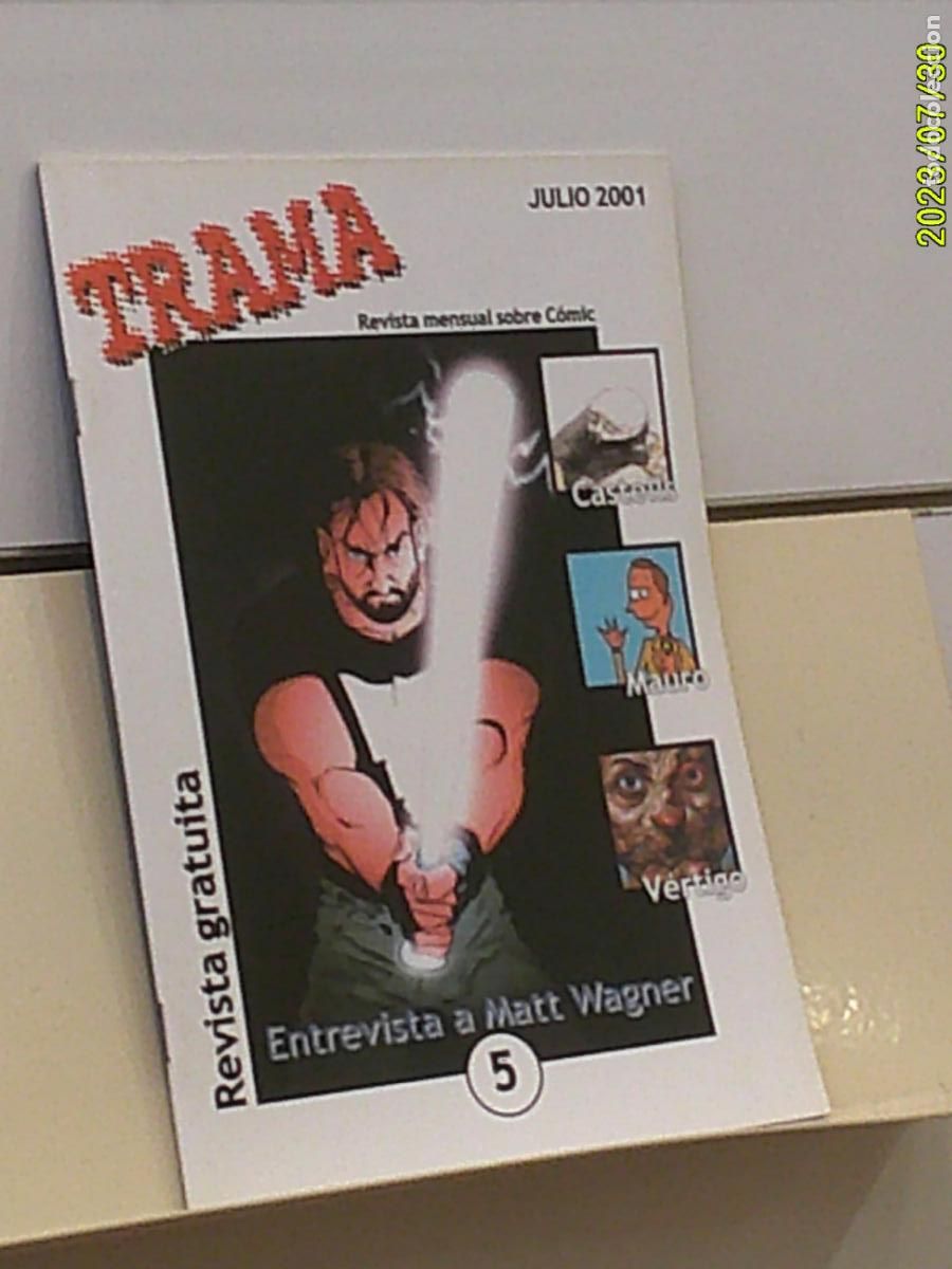 C&oacute;mics: REVISTA SOBRE COMIC TRAMA N&ordm; 5 JULIO 2001 ENTREVISTA A MATT WAGNER - ASTIBERRI