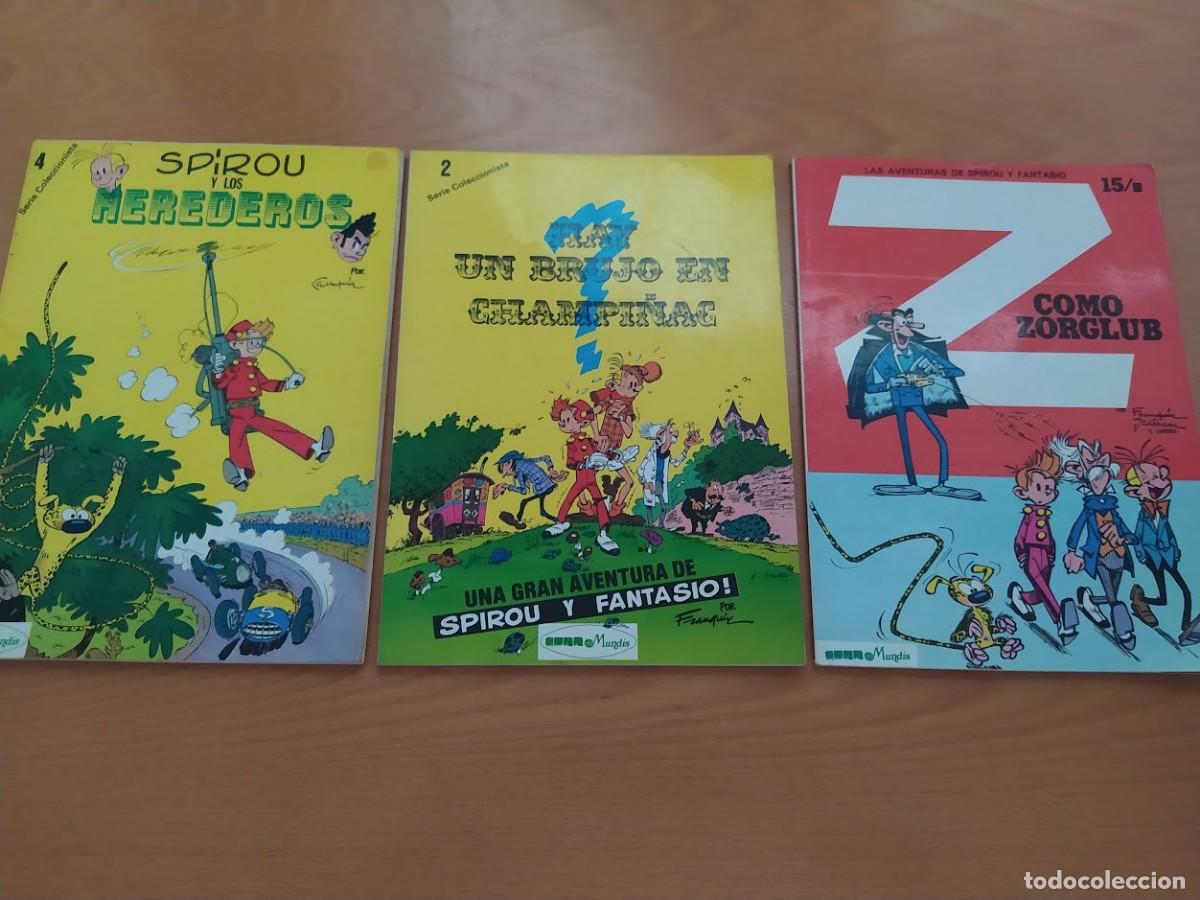 C&oacute;mics: 3 Comics Spirou y Fantasio, tapa blanda,