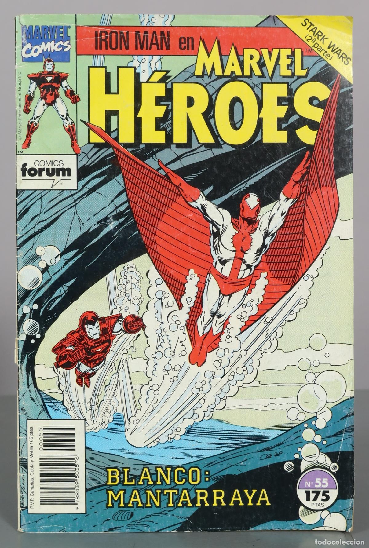 C&oacute;mics: Iron Man en Marvel H&eacute;roes - N&ordm; 55 - Blanco: Mantarraya - Comics Forum