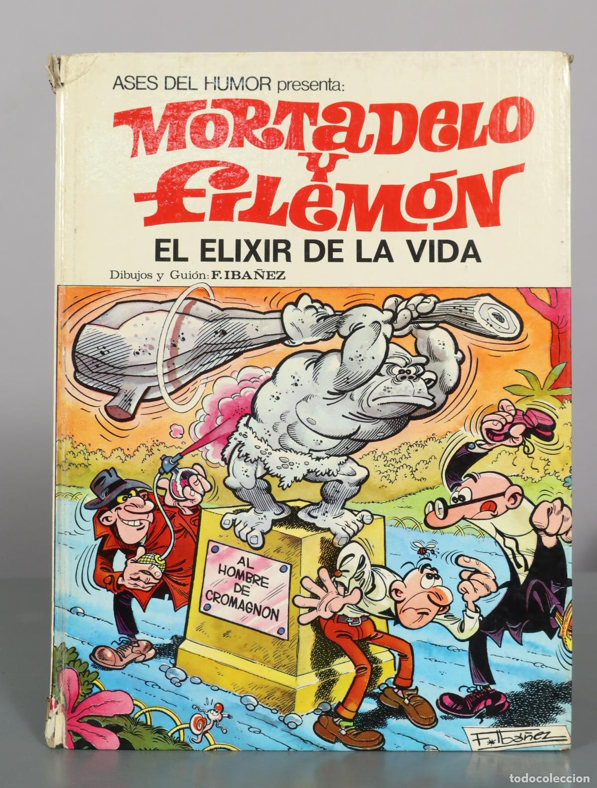C&oacute;mics: Mortadelo y Filem&oacute;n - El elixir de la vida - F. Ib&aacute;&ntilde;ez - Editorial Bruguera