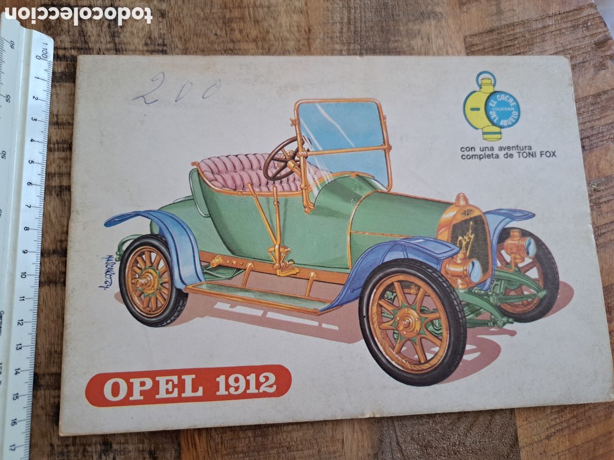 C&oacute;mics: Jml Toni Fox. Coleccion el coche del abuelo. Opel 1912. Automovilismo. Comic 1969. Edic. Galaor.