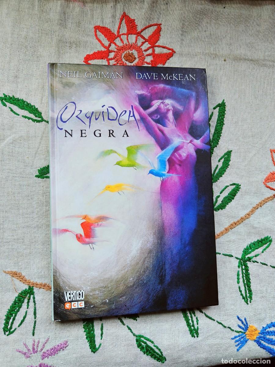 C&oacute;mics: Orqu&iacute;dea Negra. Neil Gaiman, McKean. DC Black Label. ECC. Est&aacute; como nuevo.