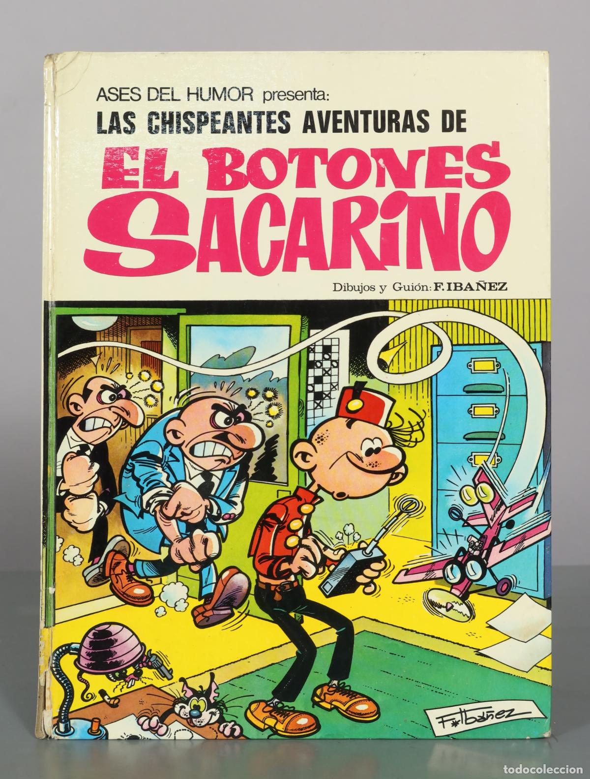 C&oacute;mics: Las chispeantes aventuras de El botones Sacarino - Francisco Ib&aacute;&ntilde;ez - Editorial Bruguera
