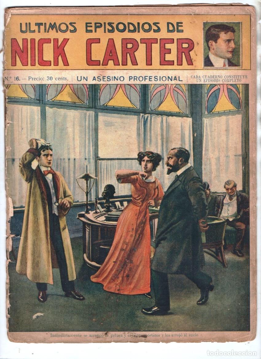 C&oacute;mics: 1935 ULTIMOS EPISODIOS DE NICK CARTER # 16 UN ASESINO PROFESIONAL - 32 PAG ED SOPENA