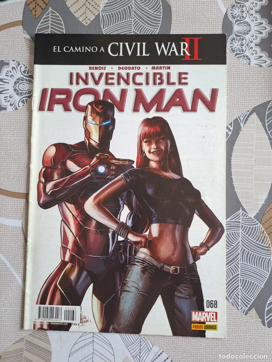 C&oacute;mics: El camino a civil war II 68, invencible iron man, Panini en muy buen estado