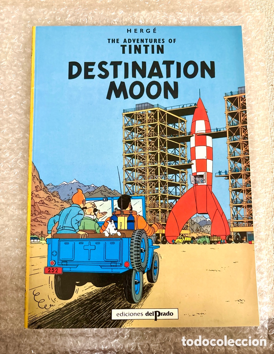 C&oacute;mics: Tint&iacute;n en Ingl&eacute;s - Destination Moon - Ediciones del Prado (Excelente Estado)