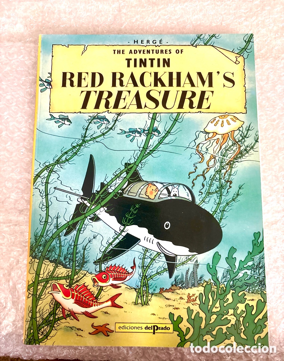 Fumetti: Tint&iacute;n en Ingl&eacute;s - Red Rackham's Treasure - Ediciones del Prado (Excelente Estado)