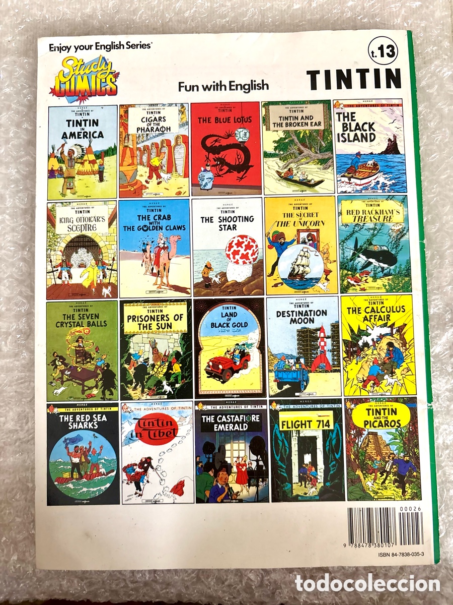 C&oacute;mics: Tint&iacute;n en Ingl&eacute;s - Explorers on the Moon - Ediciones del Prado (Excelente Estado) - Foto 2
