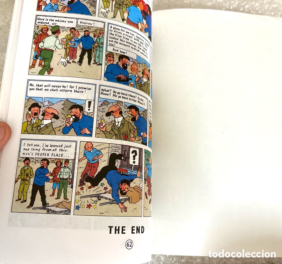 C&oacute;mics: Tint&iacute;n en Ingl&eacute;s - Explorers on the Moon - Ediciones del Prado (Excelente Estado) - Foto 3
