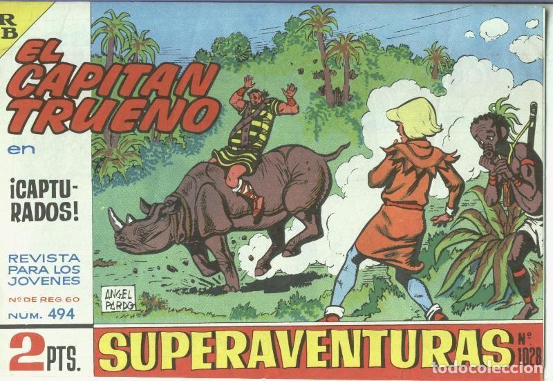 Comics: El Capitan trueno facsimil numero 494: Capturados - Varios