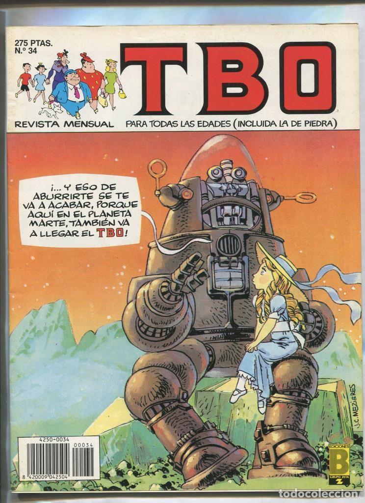 Comics : TBO de Ediciones B numero 034 (cubierta de Mezieres) - Varios