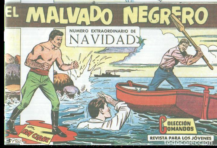 Comics: Facsimil: Coleccion Comandos numero 94 : Roy Clark: el malvado negrero (extra navidad) - J.M.Ortiz
