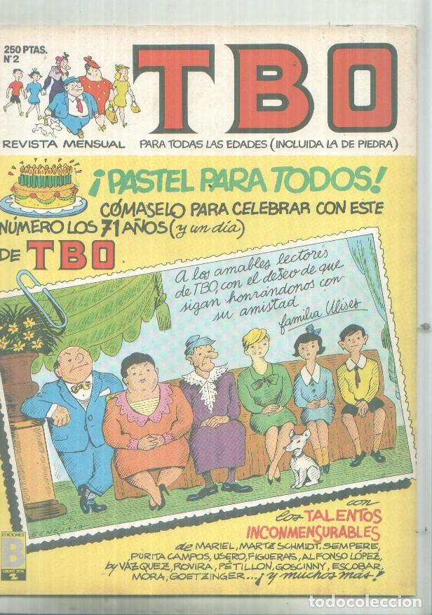 Comics : TBO de Ediciones B numero 002: cubierta de Benejam (familia Ulises) numerado 1 en trasera) - Varios