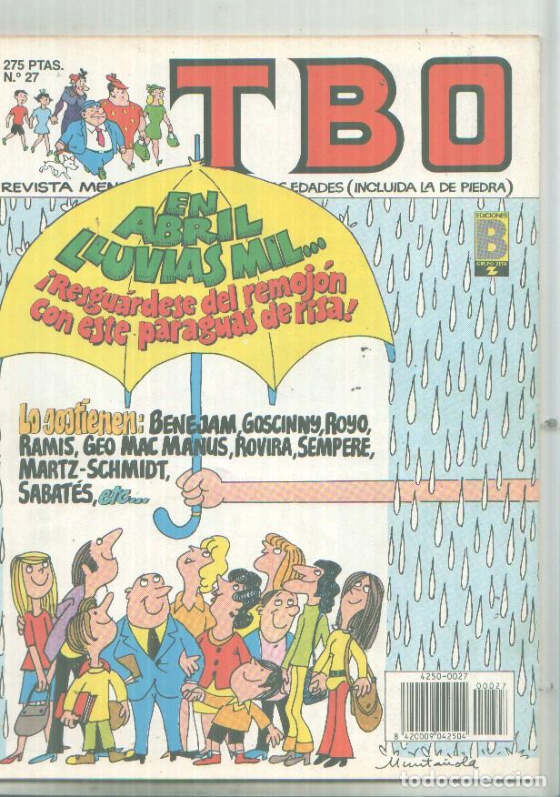 Fumetti: TBO numero 027: Portada de MUNTA&Ntilde;OLA, numerado 2 en trasera - Varios