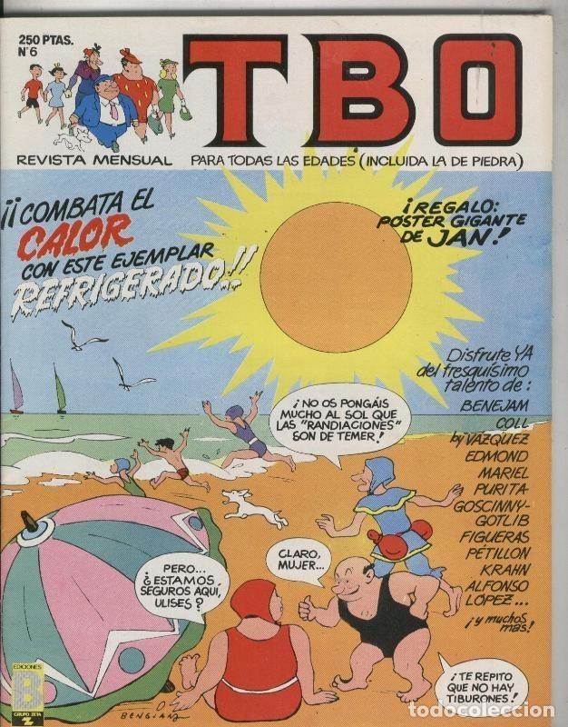 Comics: TBO de Ediciones B numero 006: portada de Benejam (familia Ulises), no conserva el poster - Varios