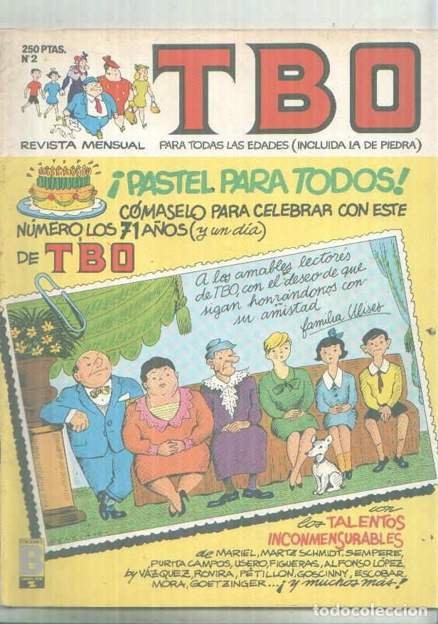 Comics: TBO de Ediciones B numero 002: cubierta de Benejam (familia Ulises) numerado 2 en trasera - Varios