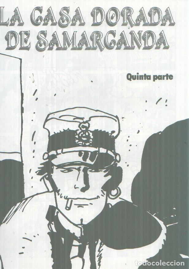 Comics: La casa dorada de Samarkanda, parte quinta - Hugo Pratt