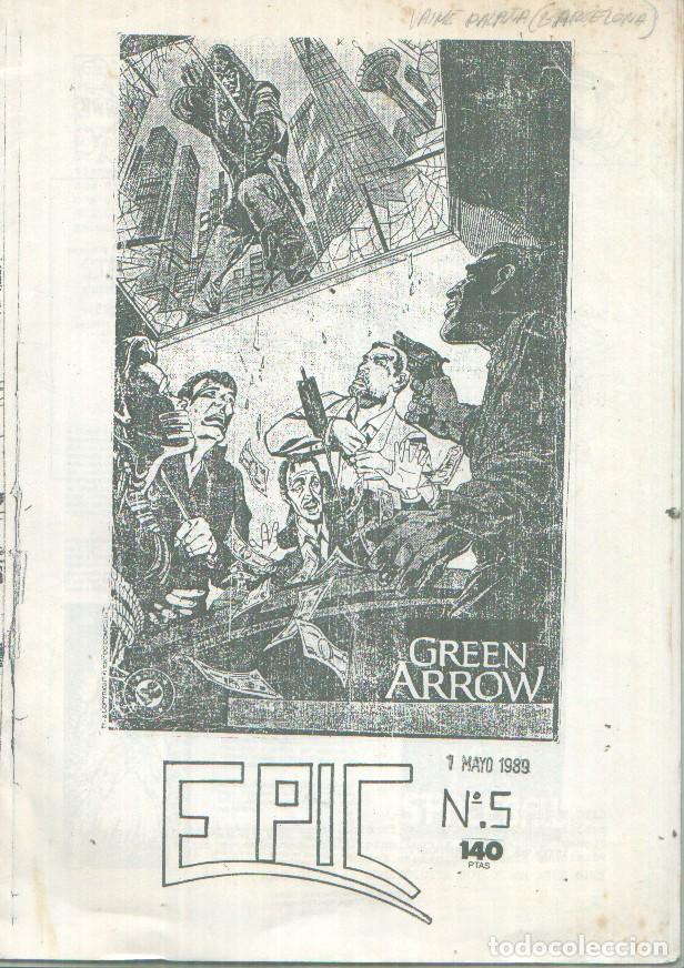 C&oacute;mics: Fanzine: EPIC numero 5, mayo 1989 - Varios