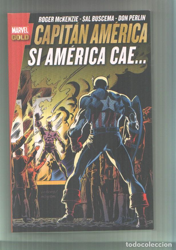 C&oacute;mics: Panini: Marvel Gold: Capitan America: Si america cae - varios