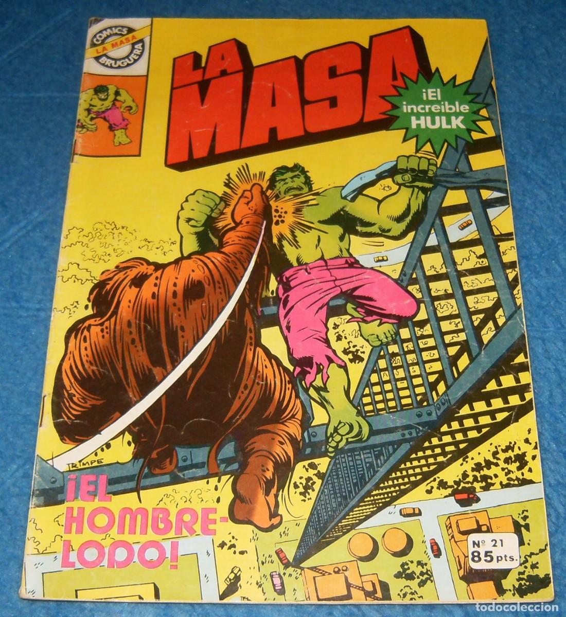 C&oacute;mics: LA MASA ( HULK ) N&uacute;mero 21 . BRUGUERA