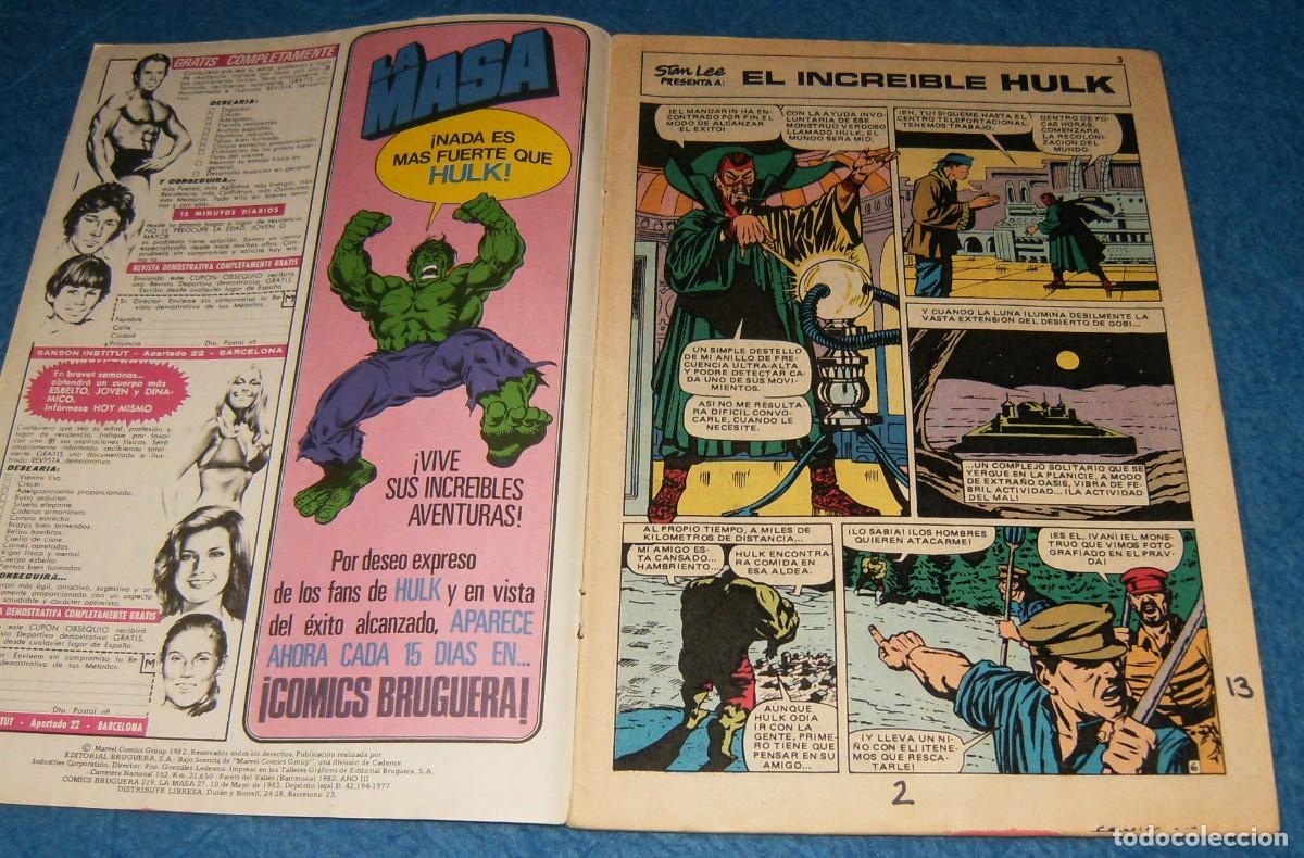 C&oacute;mics: LA MASA ( HULK ) N&uacute;mero 27 . BRUGUERA - Foto 2