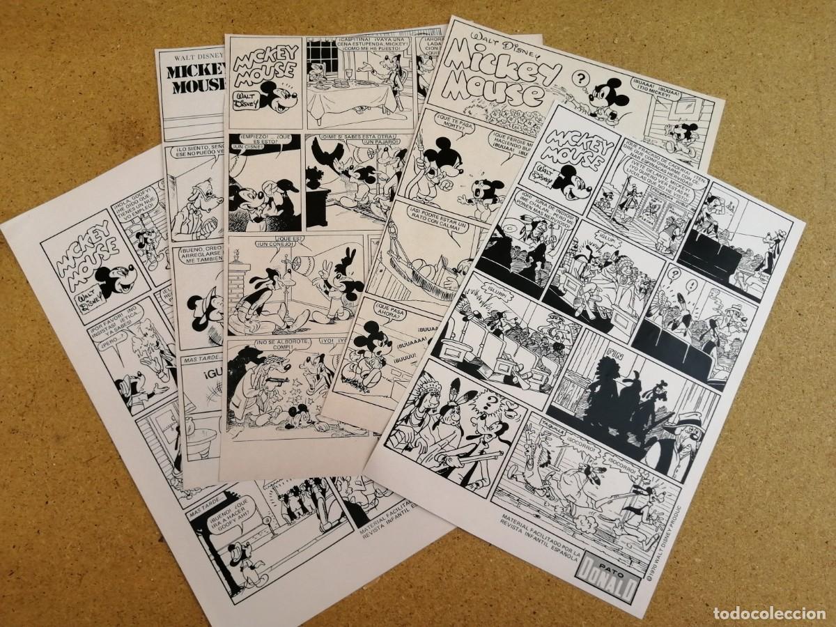 C&oacute;mics: 5 HOJAS DE COMIC. MICKEY MOUSE