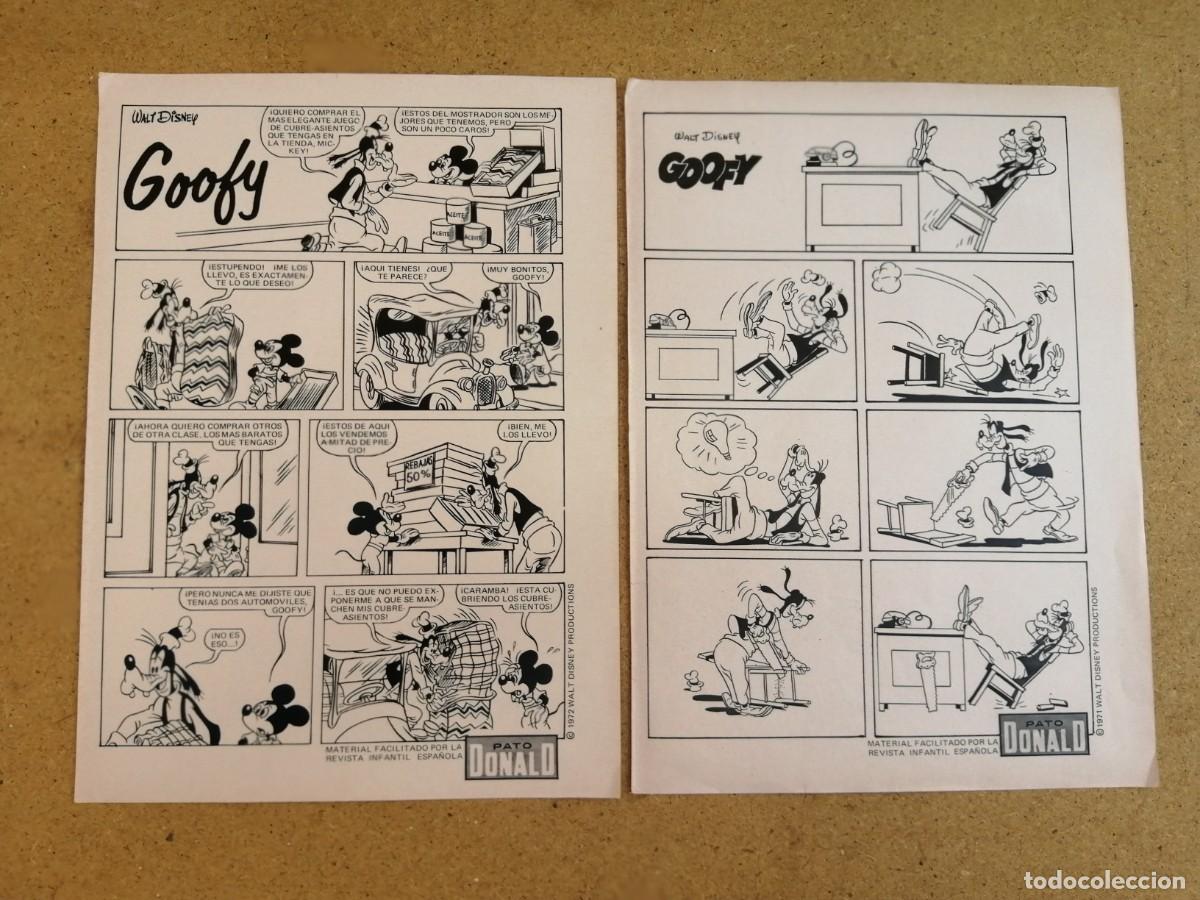 C&oacute;mics: DOS HOJAS COMIC. GOOFY