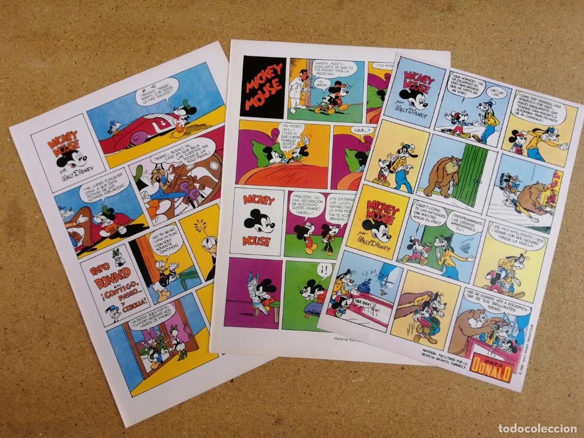 C&oacute;mics: TRES HOJAS COMIC. MICKEY MOUSE (EN COLOR)