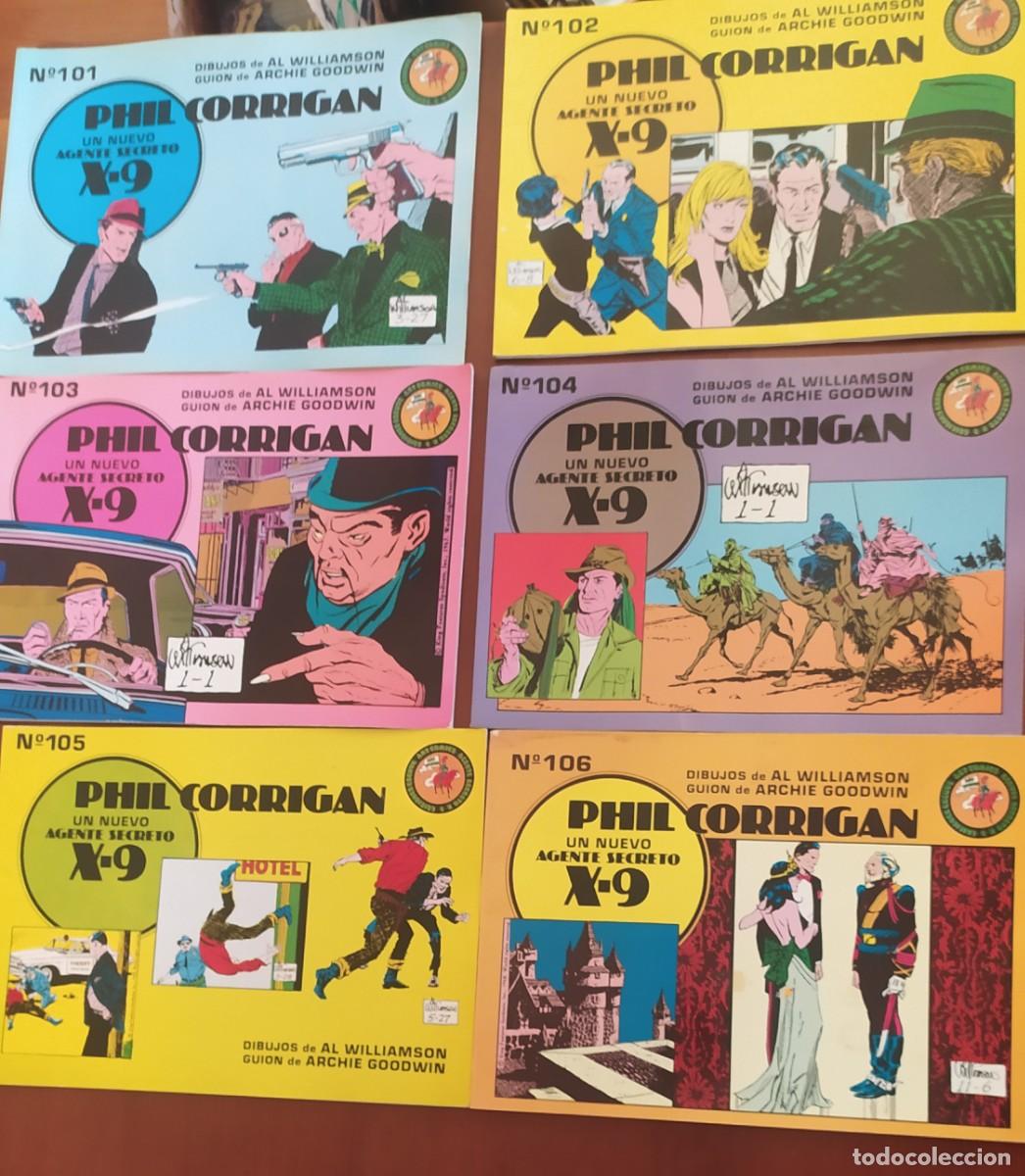 C&oacute;mics: Lote 6 n&uacute;meros. Phil Corrigan. un nuevo Agente secreto X-9. 101 al 106. Eseuve