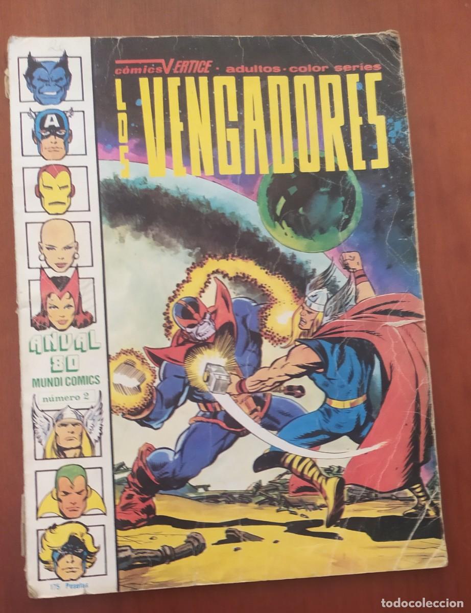 C&oacute;mics: Los vengadores, Anual 80 mundi comics. A&ntilde;o 1980. Ediciones vertice