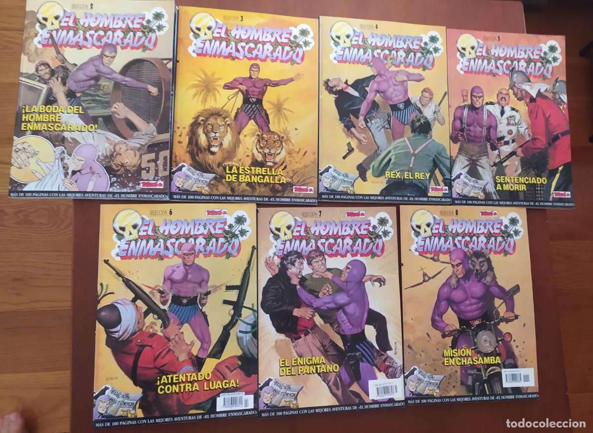 C&oacute;mics: Lote 7 tomos de el hombre enmascarado. Contiene los n&uacute;meros 5 al 32. Tebeos S.A.