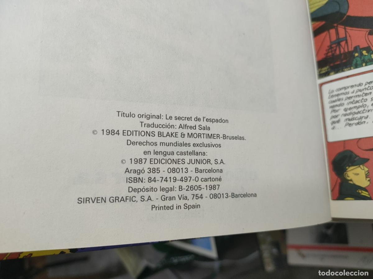 C&oacute;mics: El secreto del espad&oacute;n - 1&ordf; parte - Edgar P. Jacobs - Ediciones Junior S.A. - Foto 2