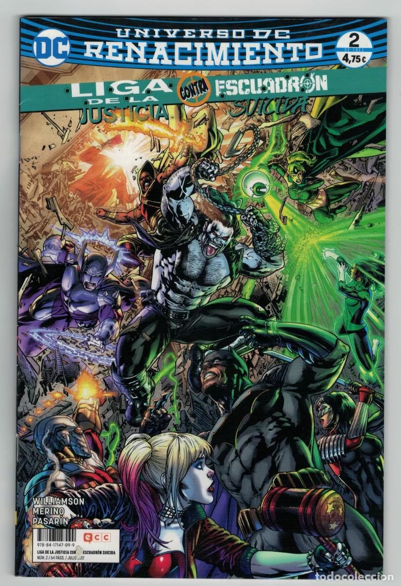 C&oacute;mics: C&oacute;mic Liga de la Justicia contra Escuadr&oacute;n Suicida n&ordm; 2 &ndash; Universo DC Renacimiento &ndash; ECC Ediciones